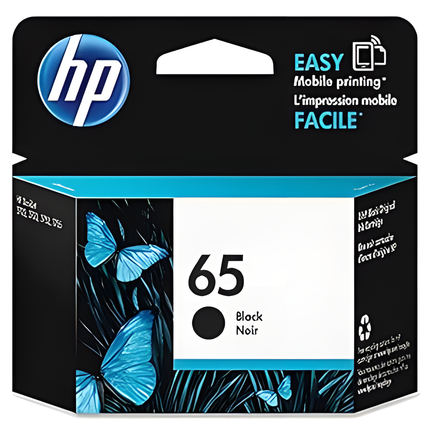 HP 65 Black Ink Cartridge | Works with HP AMP 100 Series