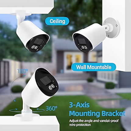 yoyomax 2-Pack 5MP HD Security Camera with Colorful Night Visio