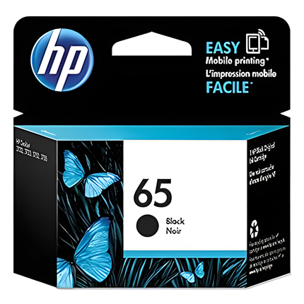 HP 65 Black Ink Cartridge | Works with HP AMP 100 Series