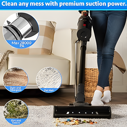BRITECH Cordless Lightweight Stick Vacuum Cleaner