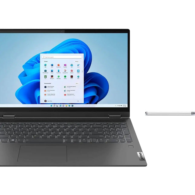 Lenovo Flex 5i 15.6" FHD Touch Screen Laptop | Intel Core i5-1135G7 Processor | 8GB RAM | 512GB SSD | Intel Iris Xe Graphics | Windows 11 Home | Graphite Grey | Bundle with Stylus Pen