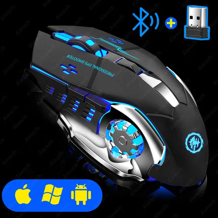 Silent Rechargeable Wireless Gaming Mouse