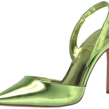 DKNY Womens Macia Slingback Pump Heeled Sandal ELCTRIC Lime 6.5