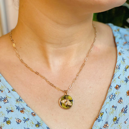 Bee On The Jewel Necklace